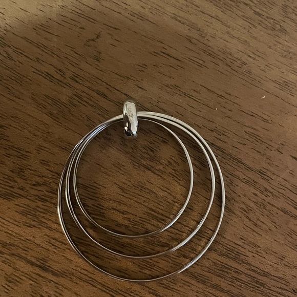 Sterling Silver Hoops Charm. - Picture 3 of 4